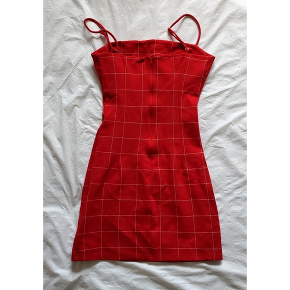 Tiger Mist Take On Plaid Red Mini Dress Size XS - Picture 5 of 8
